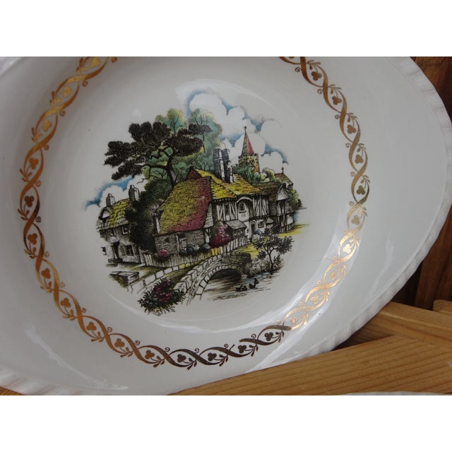Antique Earthenware Serving Dishes by Keller & Guérin for Lunéville, 1890s, Set of 4 For Sale - Image 4 of 14
