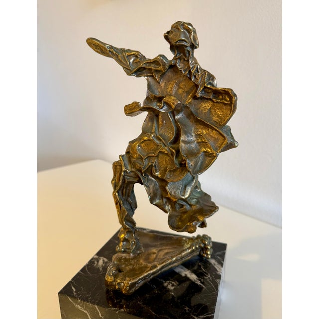 Salvador Dali (Spanish, 1904-1989) Alma del Quijote Bronze with marble base Edition: AB 52/100 Signed by Dalí This...