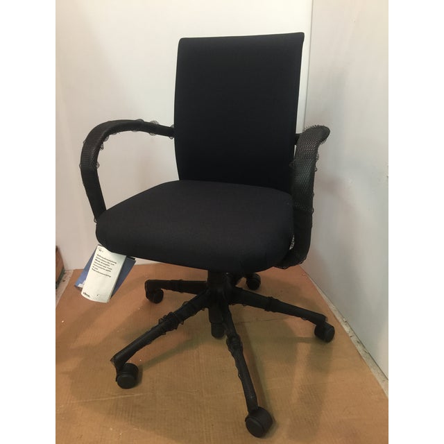 Vitra Ac1 Black Swivel Armchair For Sale - Image 13 of 13