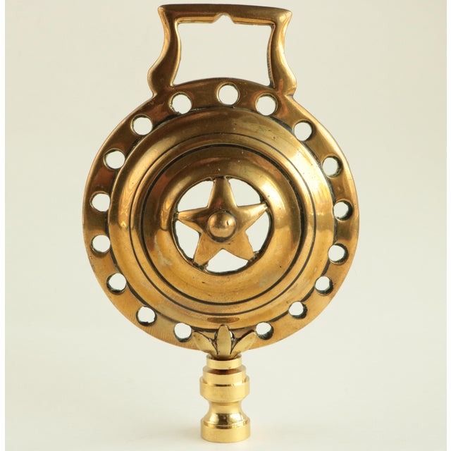 Not Yet Made - Made To Order Brass Star Horse Tack Lamp Finial For Sale - Image 5 of 5
