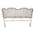 Hollywood Regency Cast Iron French Style Queen Size Headboard For Sale