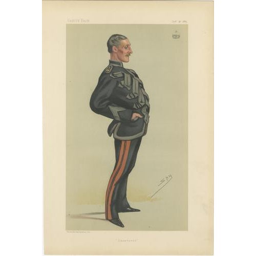 Vanity Fair Artist, Aristocracy Society & Military, 1883, Prints, Set of 3 For Sale - Image 4 of 9
