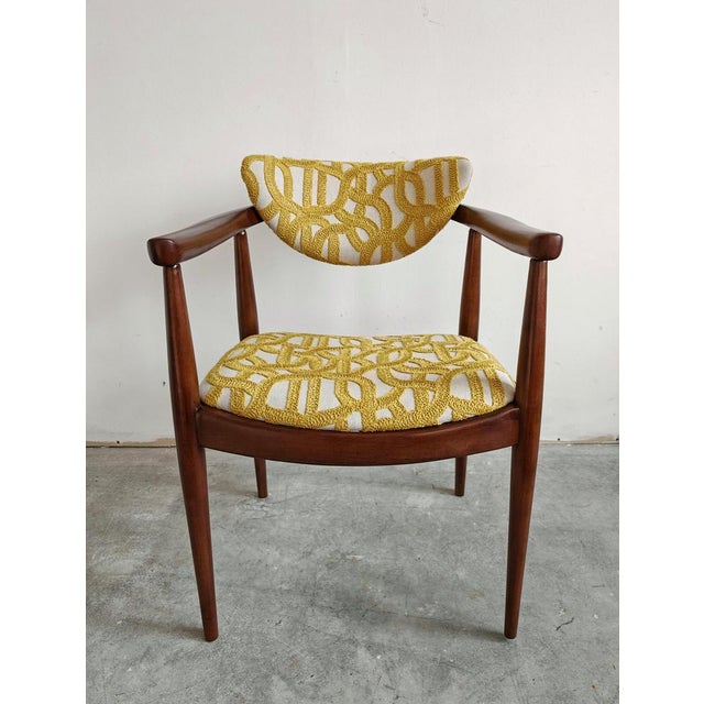 MCM Dining Room Chair with Armrests by Bernardo Bernardi, Yugoslavia, 1960s, Set of 2 For Sale - Image 6 of 13