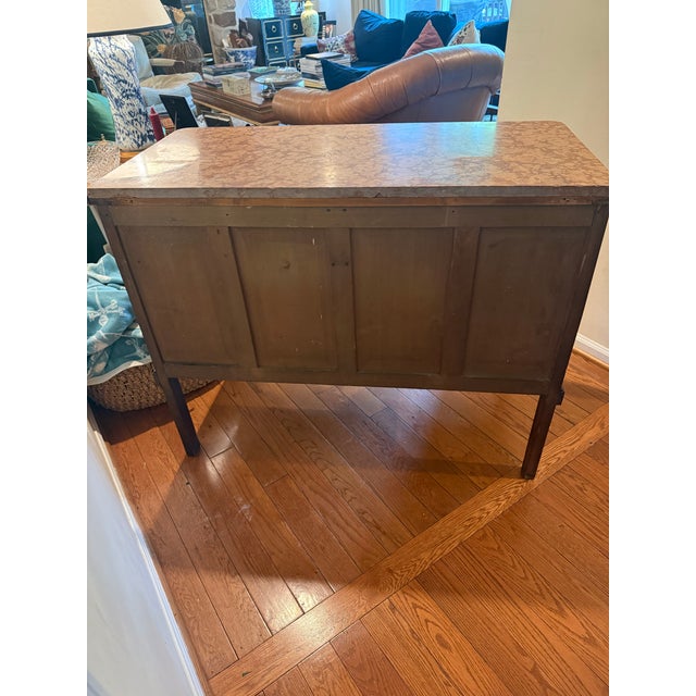Late 18th Century Italian Neoclassical Marble Top Commode For Sale - Image 11 of 12