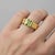 Not Yet Made - Made To Order Peridot Solitaire Ring for Men Silver, Gold, Size 9.5 For Sale - Image 5 of 6
