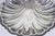 Metal Vintage Silver Clam Shell Bowl With Feet For Sale - Image 7 of 9