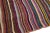 Vintage Kilim Handmade Flatweave Multicolor Striped Wool Runner For Sale In New York - Image 6 of 10