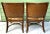 1990s Palm Beach Regency Rattan Accent Armchairs With Woven Backs – Pair For Sale - Image 5 of 10
