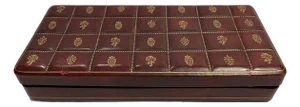 1960s Italian Leather & Gilt Box