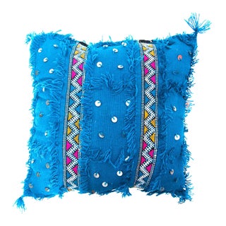 Moroccan Turquois Wedding Pillow For Sale