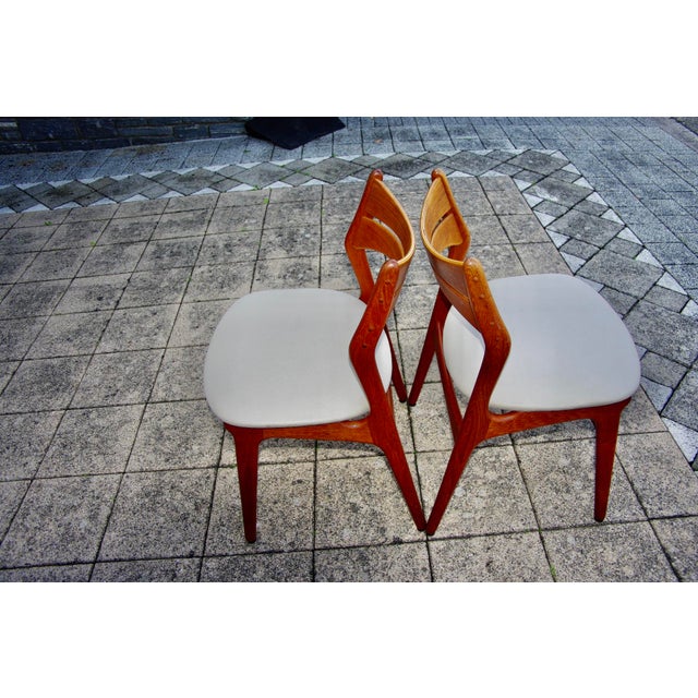 Vintage Teak Chairs by Eric Buch, 1960, Set of 5 For Sale - Image 3 of 12