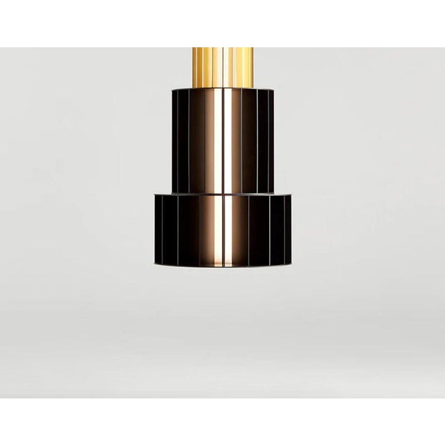 Black T Gr Custom Combination Suspended Lamp by Stephen Burks Babel for Parachilna For Sale - Image 8 of 13