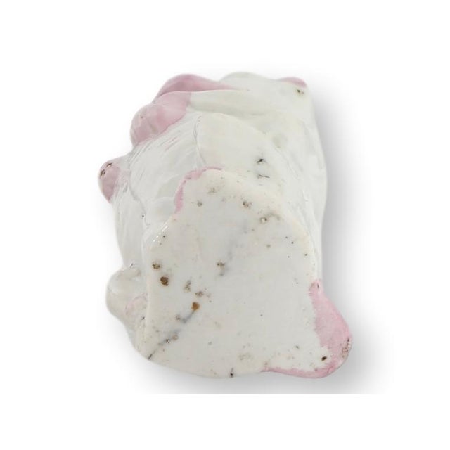 Victorian Antique Porcelain Begging Pug Dog For Sale - Image 3 of 6