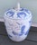 Mid 20th Century Blue and White Mid-Century Chinoiserie Temple Jar For Sale - Image 5 of 7
