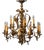 Antique Chandelier with Fifteen Bulbs For Sale