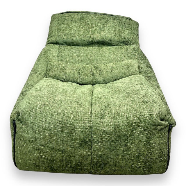 Vintage Green Plumy One-Seater Sofa Chair by Annie Hiéronimus for Ligne Roset For Sale - Image 5 of 17