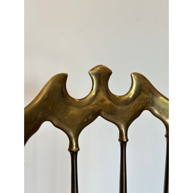 1950s Vintage Brass Chair, 1950s For Sale - Image 5 of 13