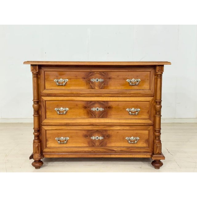 Wood Antique Gründerzeit Chest of Drawers, 1880s For Sale - Image 7 of 11