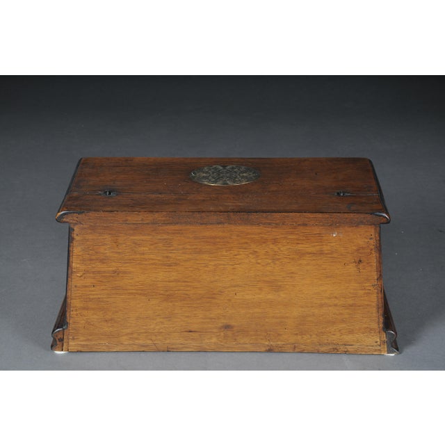 19th Century German Oak Letter Casket For Sale - Image 15 of 18