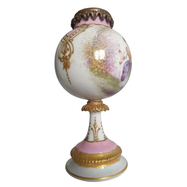 Neorococo Porcelain Vase with Figural Decoration from Meissen Porcelain, 1920s, in Very Good conditions. Designed 1920 to...