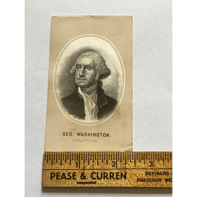 Extremely Rare Collectible 1869 L. Prang & Co. George Washington 1st Card For Sale In Washington DC - Image 6 of 6