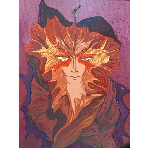 Gold Guido De Bonis, Autumn Restlessness, 1974, Oil on Canvas, Framed For Sale - Image 8 of 12