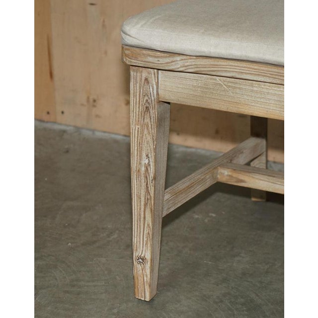 Swedish Style Reclaimed Pine Side Chairs with Cushioned Seats, Set of 2 For Sale - Image 17 of 18