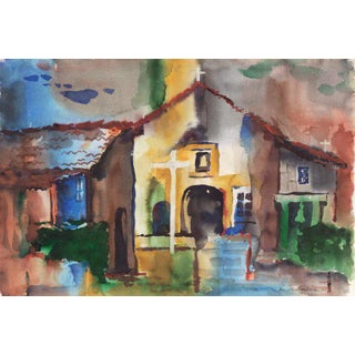 'Mission San Juan Bautista' by Muriel Backman For Sale
