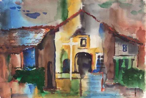 'Mission San Juan Bautista' by Muriel Backman