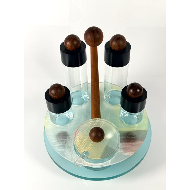 Appetizer Tray and Condiment Set by Ennio Pasini for Rede Guzzini, 1980s, Set of 2 For Sale - Image 14 of 18