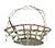 Rustic Chic Late 20th-Century Whimsical Crimped Steel Planter Basket For Sale