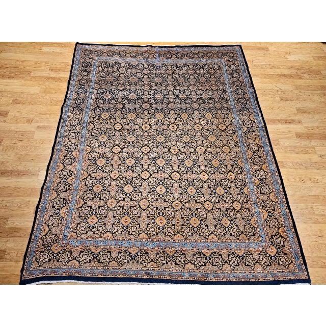"This exquisite vintage Persian Tabriz rug, dating from the second quarter of the 20th century, showcases an allover...