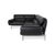 Plura Corner Sofa in Black Leather with Manual Function by Rolf Benz For Sale - Image 18 of 18