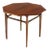 1970s Mid-Century Modern Oiled Walnut Octagon Shape Pedestal Side Table For Sale - Image 9 of 9