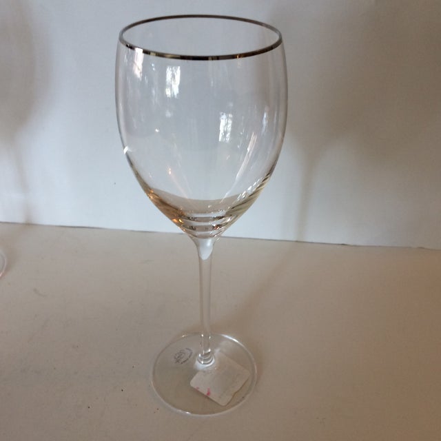 Lenox Timeless Platinum Signature Wine Glasses Set of 5 Chairish