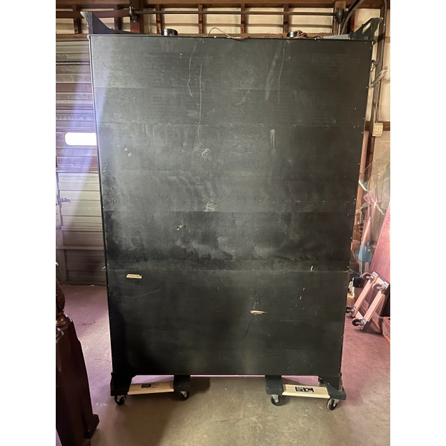 Mid 20th Century Black Asian Painted Breakfront by Jasper For Sale - Image 12 of 12