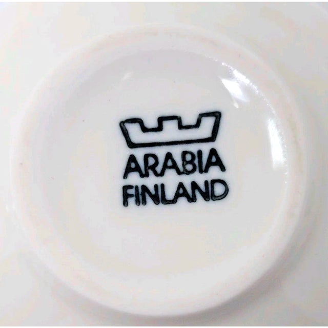 White Arabia Finland 24h Cups Saucers Demitasse Espresso Turkish Coffee Scandi Set of 4 - 8 pcs For Sale - Image 8 of 11