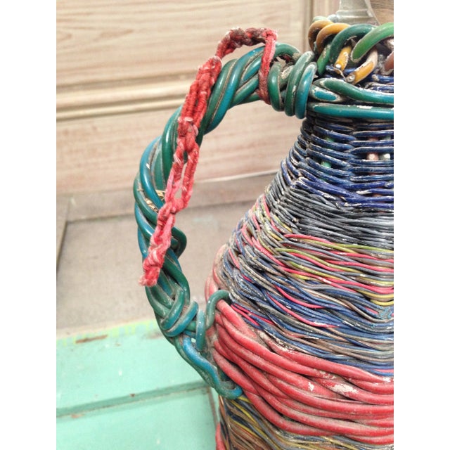 European Mid-Century Tramp Art Wire Miners Bottle For Sale In Dallas - Image 6 of 8