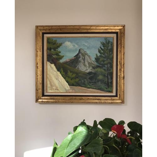 Camille Leroy, Saint Agnes and Her Rock, Oil on Canvas For Sale - Image 4 of 7