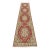 Yazd Runner 2’11” X 13′ Pink Wool Vintage Traditional Hand-Knotted Rug For Sale
