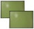 Wood Early 21st Century Japanese Abstract, Acrylic, Green Trays - Set of 2 For Sale - Image 7 of 7