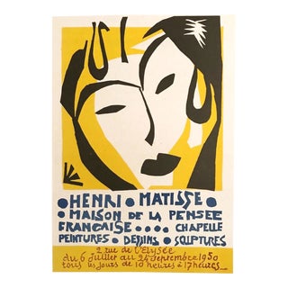 1959 Matisse Lithograph 42 Maison De La Pensee Francaise For Sale