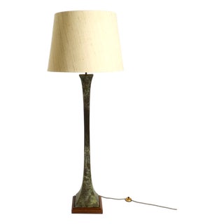Bronze Verdigris Floor Lamp by Stewart Ross James for Hansen Lighting, USA, 1960s For Sale
