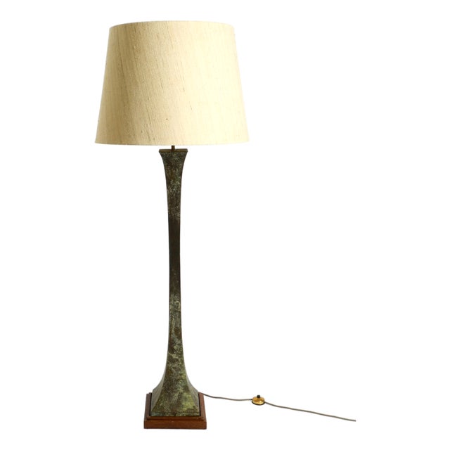 Bronze Verdigris Floor Lamp by Stewart Ross James for Hansen Lighting, USA, 1960s For Sale
