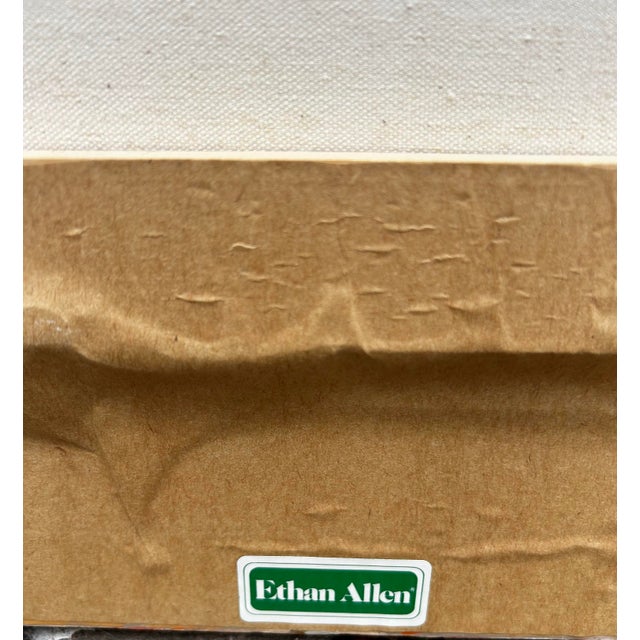 Vintage Impressionist Garden Landscape With Woman by Elizabeth Horning for Ethan Allen For Sale - Image 9 of 11