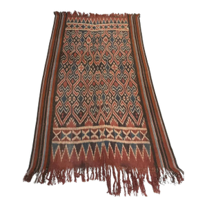 Ikat Textile From Toraja Tribe of Sulawesi With Stunning Tribal Motifs C. 1900