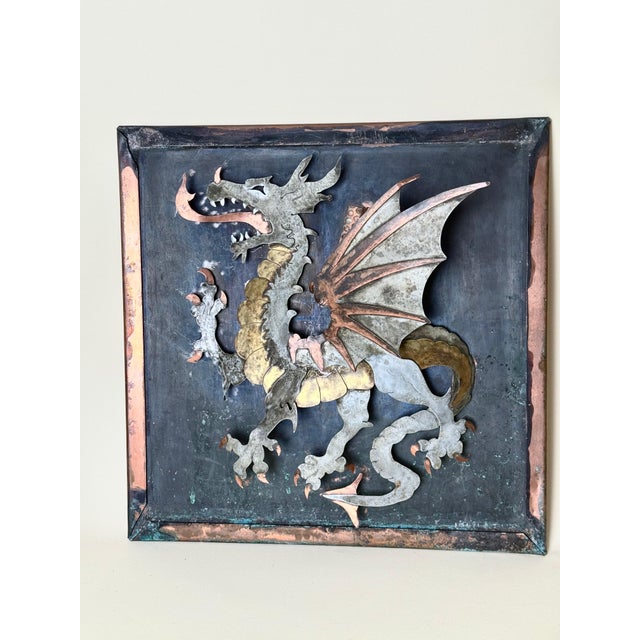 Sculptural Dragon Wall Light in Mixed Metals and Oxidized Copper by Mathieu Matégot, 1970s For Sale - Image 13 of 17