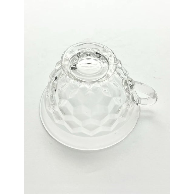 1950s Fostoria “American” 13-Piece Glass Punch Bowl & Cups Set For Sale - Image 10 of 10