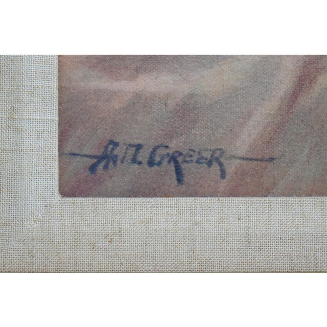 Gold A.d. Greer Oil on Canvas Still Life Flowers Signed For Sale - Image 8 of 11