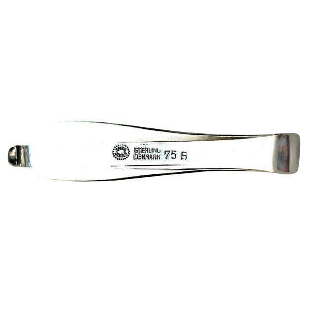Georg Jensen Estate Money Clip Tie Pin Silver For Sale - Image 10 of 13